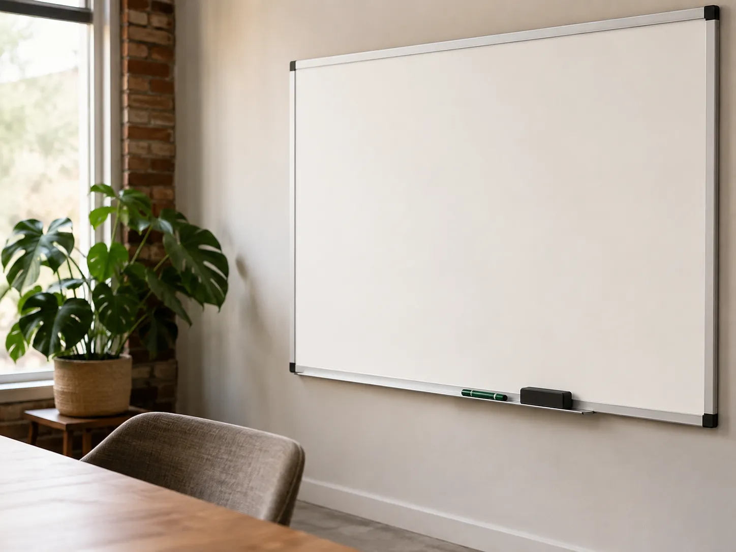 Trish in a working session, or a whiteboard mid-plan